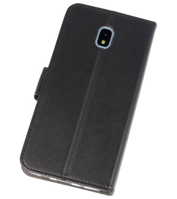 Wallet Cases Hoesje voor Galaxy J3 2018 Zwart