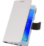 Wallet Cases Tasche für Galaxy J3 2018 Weiß