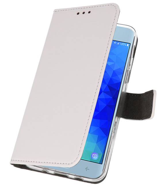 Wallet Cases Hoesje voor Galaxy J3 2018 Wit