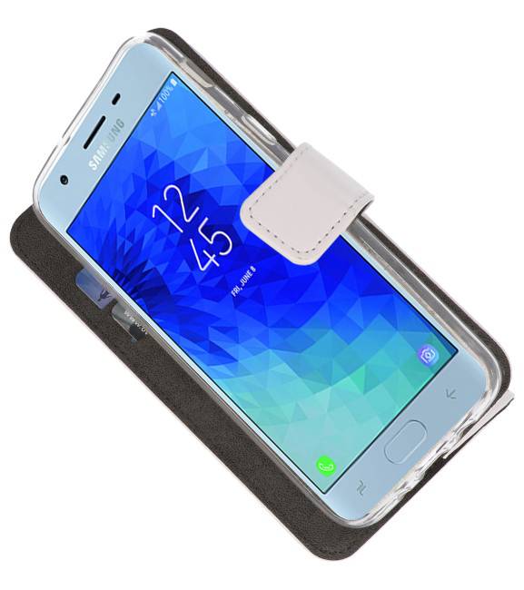 Wallet Cases Hoesje voor Galaxy J3 2018 Wit