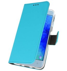 Funda con monedero para Galaxy J3 2018 Azul