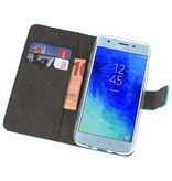 Wallet Cases Hoesje voor Galaxy J3 2018 Blauw