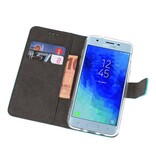 Wallet Cases Hülle für Galaxy J3 2018 Blau
