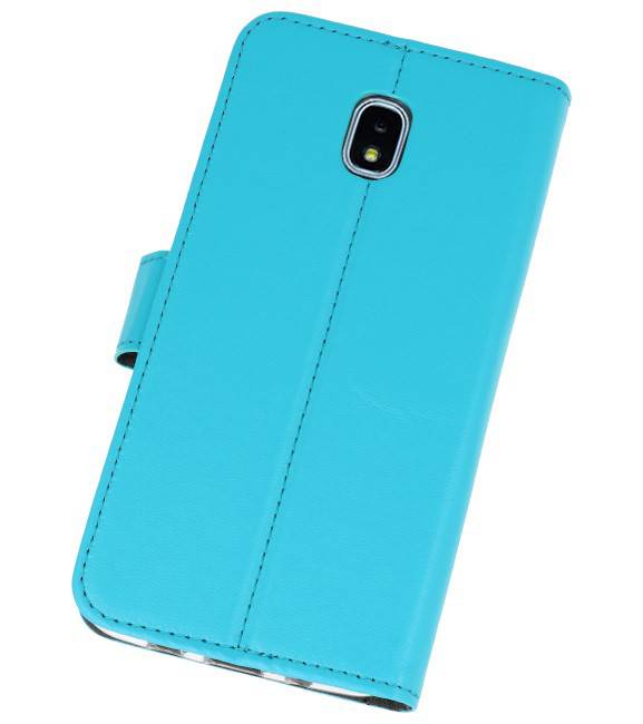 Wallet Cases Hoesje voor Galaxy J3 2018 Blauw