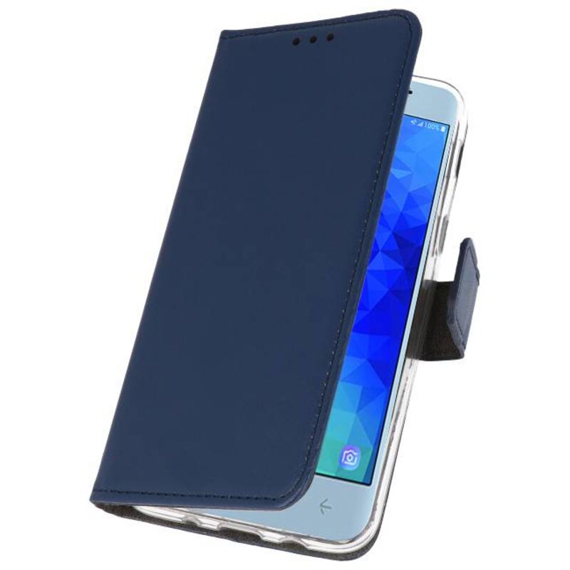 Wallet Cases Tasche für Galaxy J3 2018 Navy