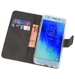 Wallet Cases Hoesje voor Galaxy J3 2018 Navy