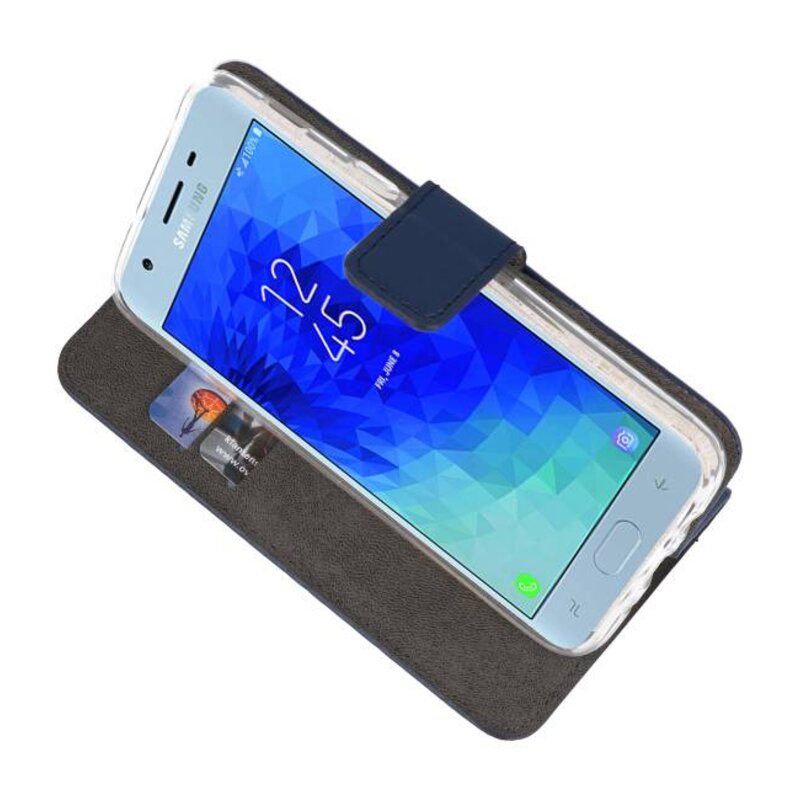 Wallet Cases Case for Galaxy J3 2018 Navy