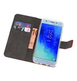 Etui Portefeuille Etui pour Galaxy J3 2018 Rouge