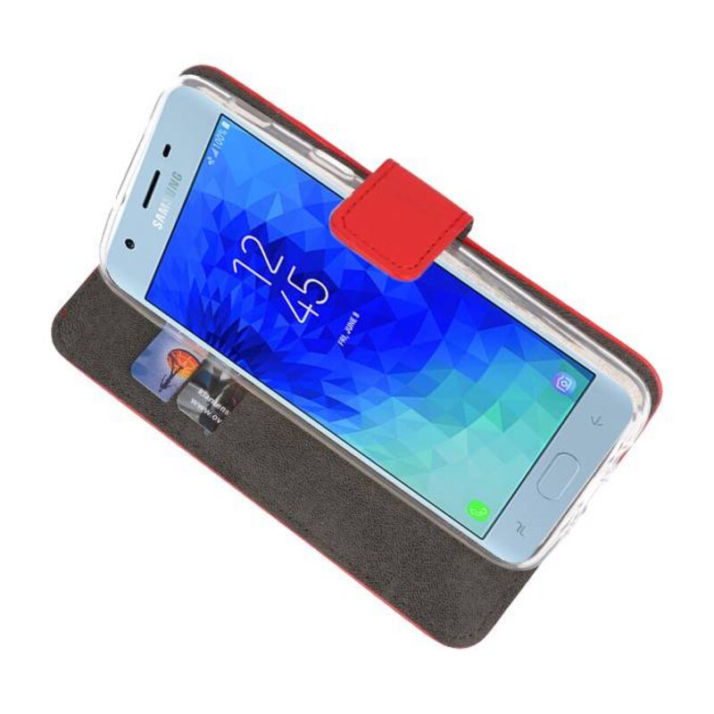 Veske Tasker Etui til Galaxy J3 2018 Red