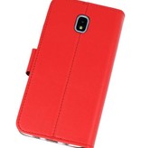 Etui Portefeuille Etui pour Galaxy J3 2018 Rouge