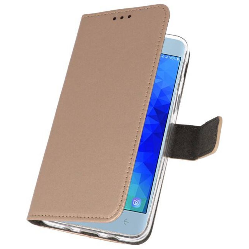 Wallet Cases Case for Galaxy J3 2018 Gold