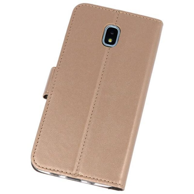 Custodia a Portafoglio per Galaxy J3 2018 Gold