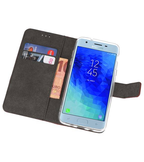 Wallet Cases Hoesje voor Galaxy J3 2018 Bruin