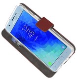Wallet Cases Tasche für Galaxy J3 2018 Braun