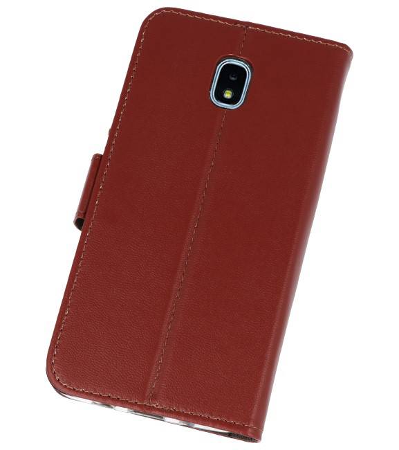 Wallet Cases Hoesje voor Galaxy J3 2018 Bruin