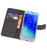 Wallet Cases Hoesje voor Galaxy J3 2018 Roze