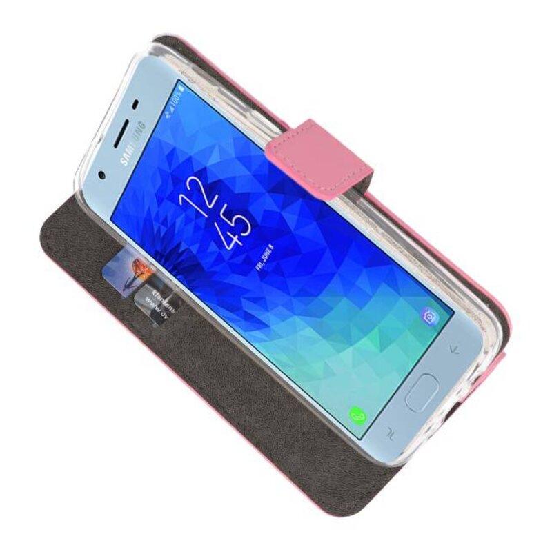 Wallet Cases Case for Galaxy J3 2018 Pink