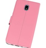 Estuche con monedero para Galaxy J3 2018 rosa