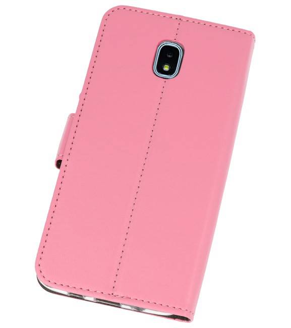 Estuche con monedero para Galaxy J3 2018 rosa