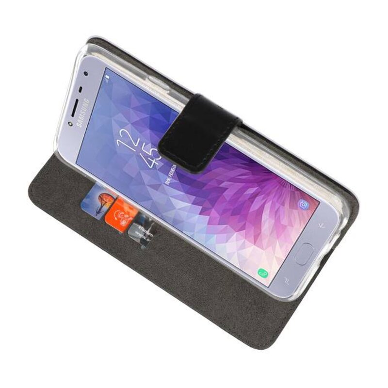 Custodia a Portafoglio per Galaxy J4 2018 Nero