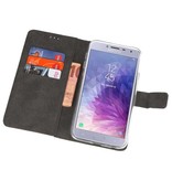 Wallet Cases Hülle für Galaxy J4 2018 Weiß