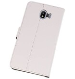 Funda con estuche Wallet para Galaxy J4 2018 Blanco