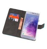 Wallet Cases Case for Galaxy J4 2018 Blue