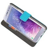 Wallet Cases Case for Galaxy J4 2018 Blue