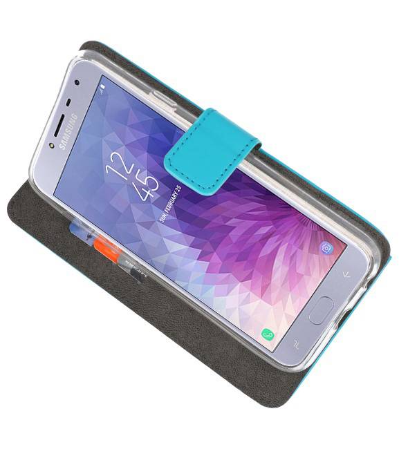 Wallet Cases Case for Galaxy J4 2018 Blue