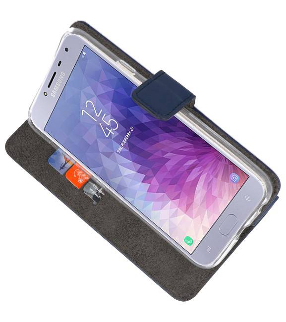 Wallet Cases Tasche für Galaxy J4 2018 Navy