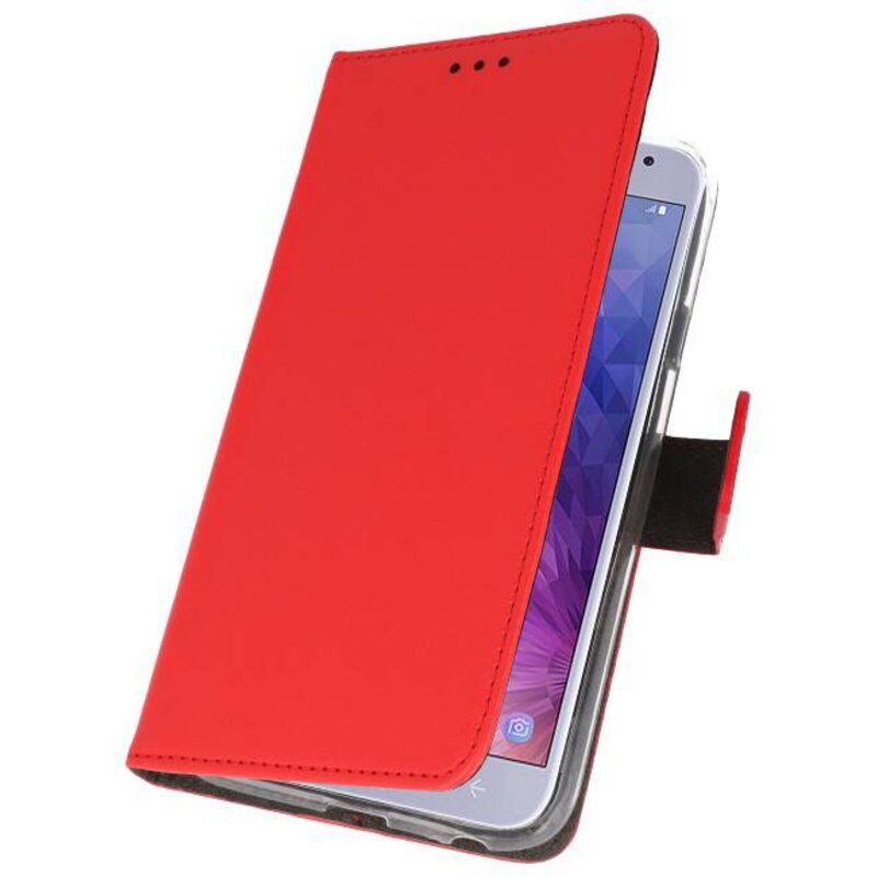 Funda con estuche Wallet para Galaxy J4 2018 Red