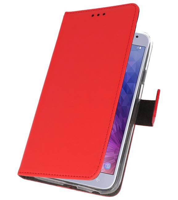 Funda con estuche Wallet para Galaxy J4 2018 Red