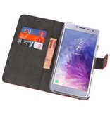 Wallet Cases Hülle für Galaxy J4 2018 Rot