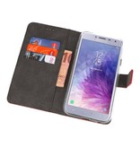 Custodia a Portafoglio per Galaxy J4 2018 Rosso