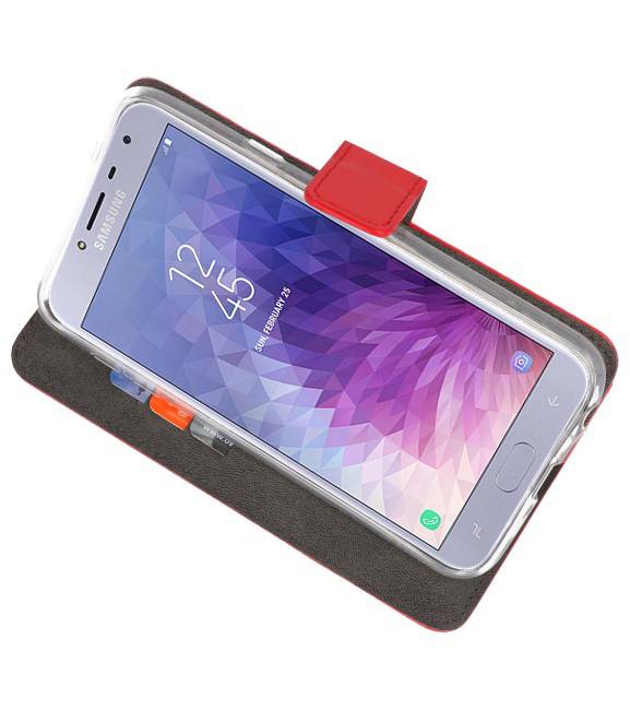 Funda con estuche Wallet para Galaxy J4 2018 Red