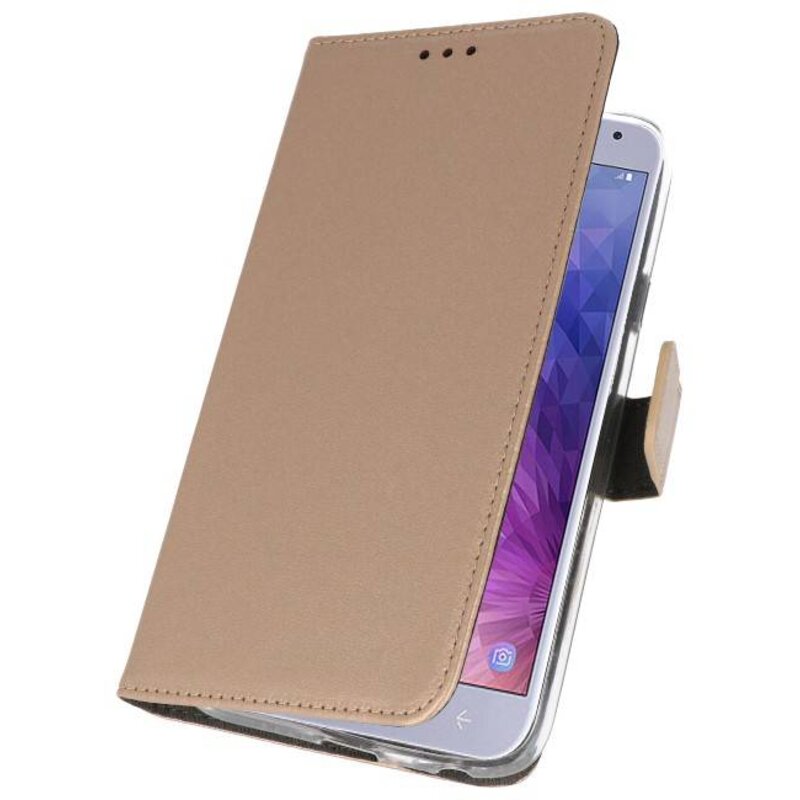 Custodia a Portafoglio per Galaxy J4 2018 Gold