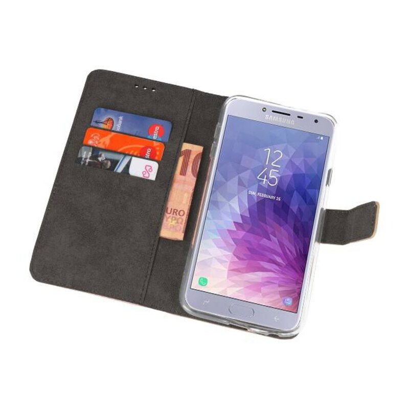 Custodia a Portafoglio per Galaxy J4 2018 Gold