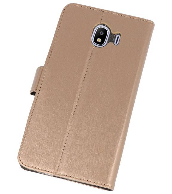 Wallet Cases Case for Galaxy J4 2018 Gold