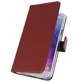 Étui portefeuille pour Galaxy J4 2018 Brown