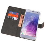 Wallet Cases Tasche für Galaxy J4 2018 Braun