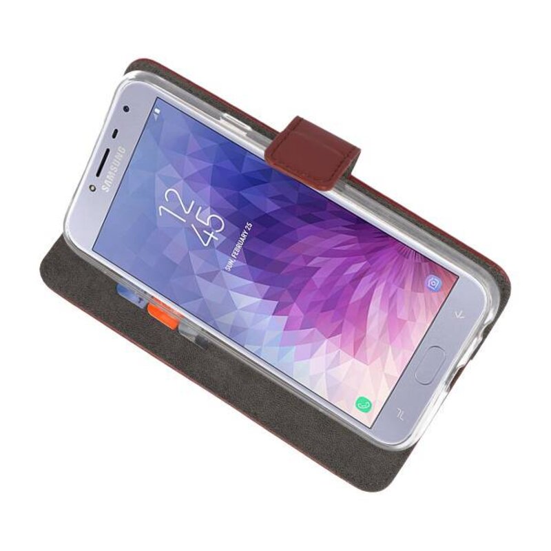 Funda con monedero para Galaxy J4 2018 Marrón