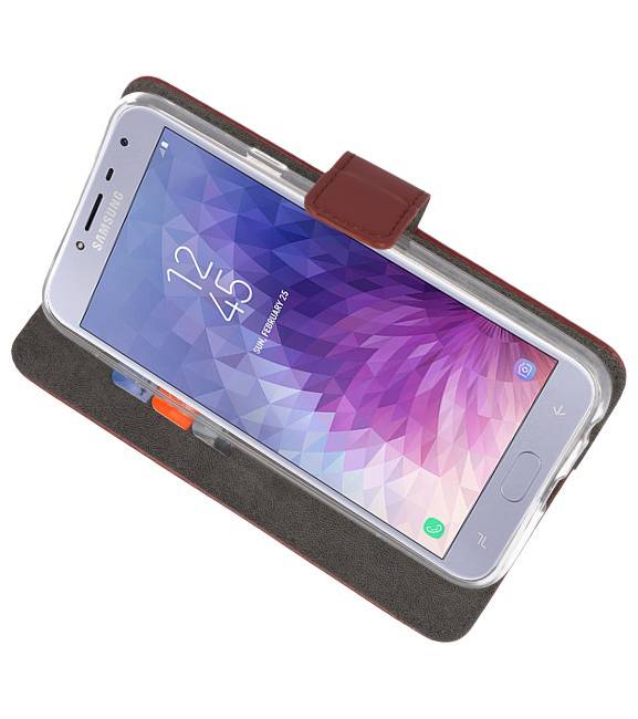 Wallet Cases Case for Galaxy J4 2018 Brown