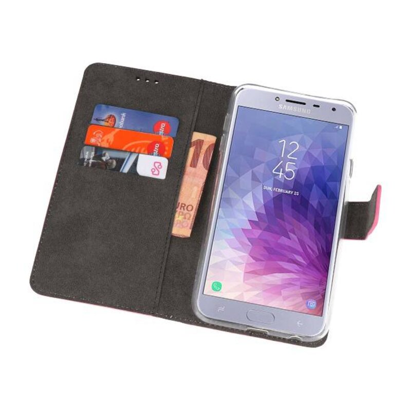 Custodia a Portafoglio per Galaxy J4 2018 Rosa