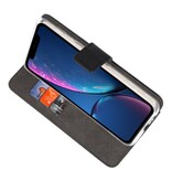 Custodia a portafoglio per iPhone XR nera