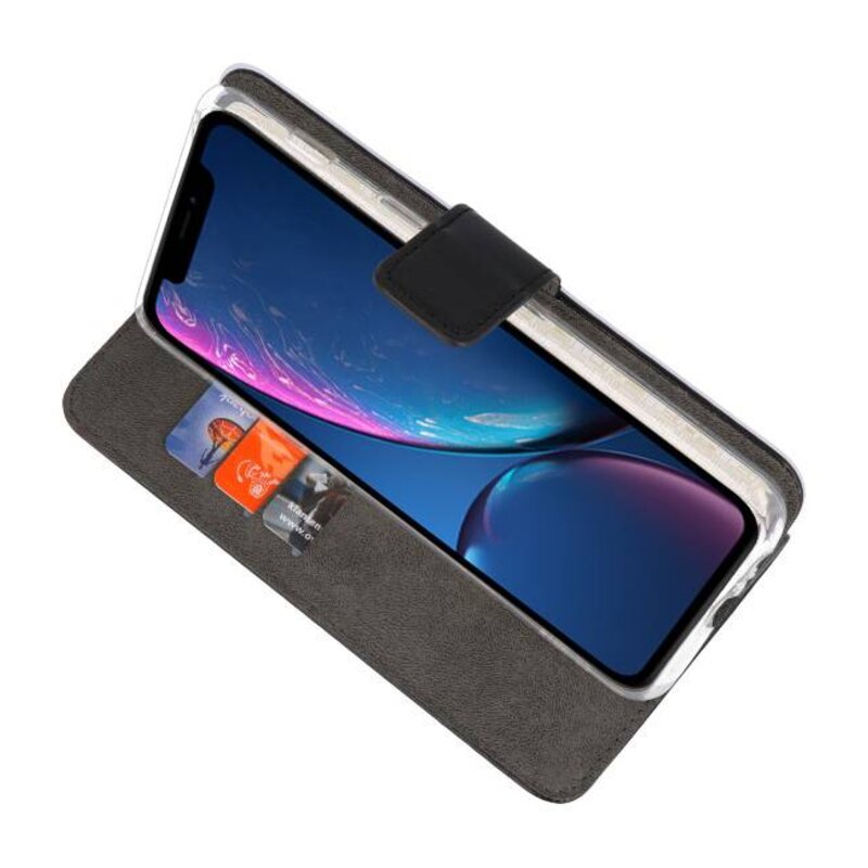 Custodia a portafoglio per iPhone XR nera