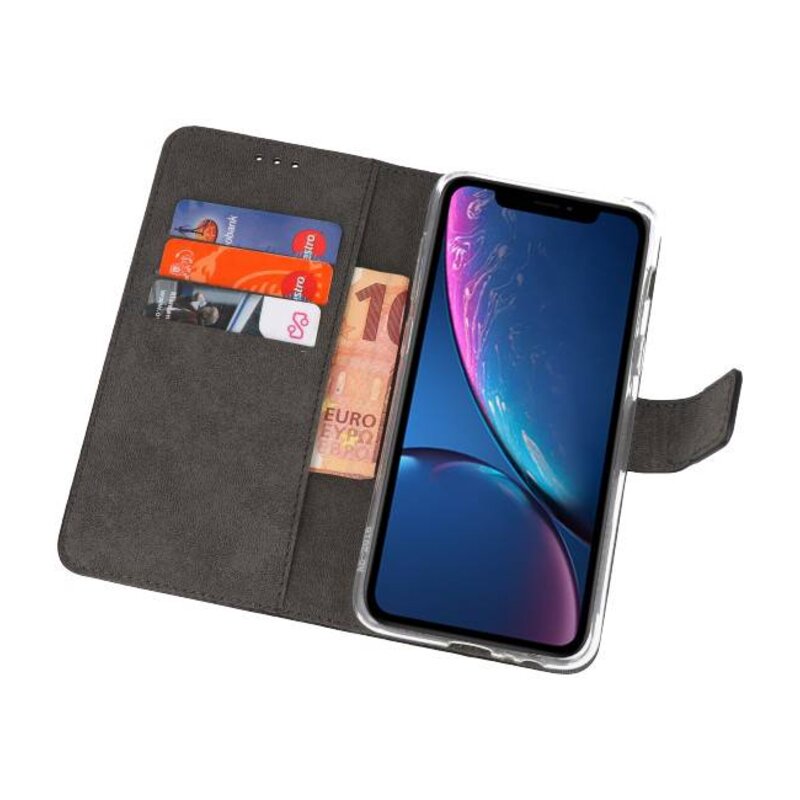 Custodia a portafoglio per iPhone XR nera