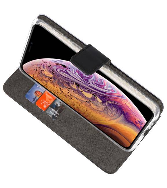 Funda con estuche Wallet para iPhone XS Max Black