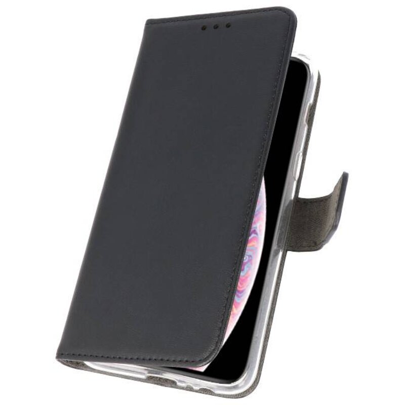 Wallet Cases Hoesje voor iPhone XS Max Zwart