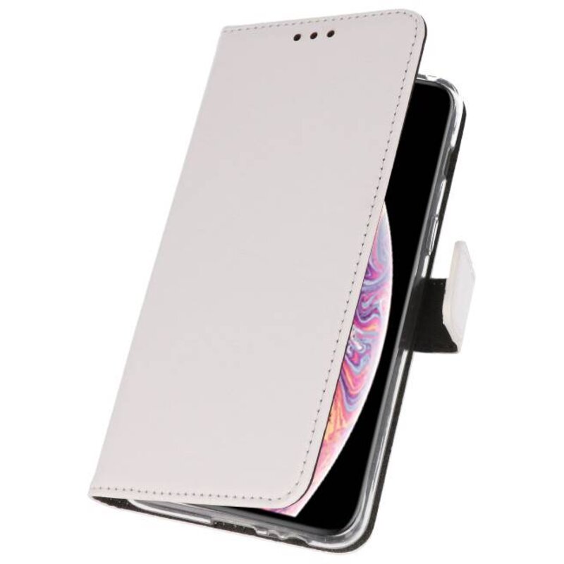 Wallet Cases Hoesje voor iPhone XS Max Wit