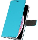 Étui portefeuille pour iPhone XS Max Blue